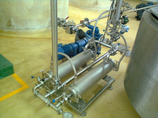 混料双联式过滤器安装