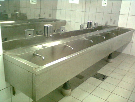 不锈钢洗手盘制作安装